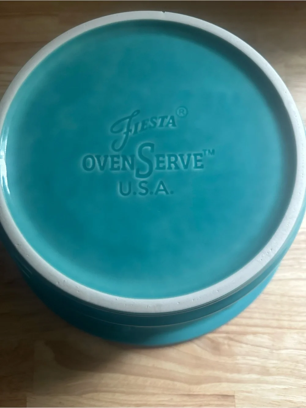 Fiestaware turquoise Serving Bowl - Home Kitchen